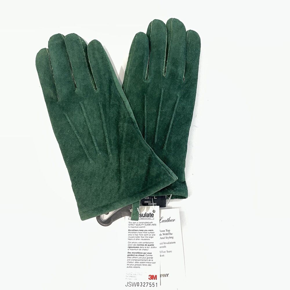 NWT Vintage Leather Women’s Gloves Suede Sz L